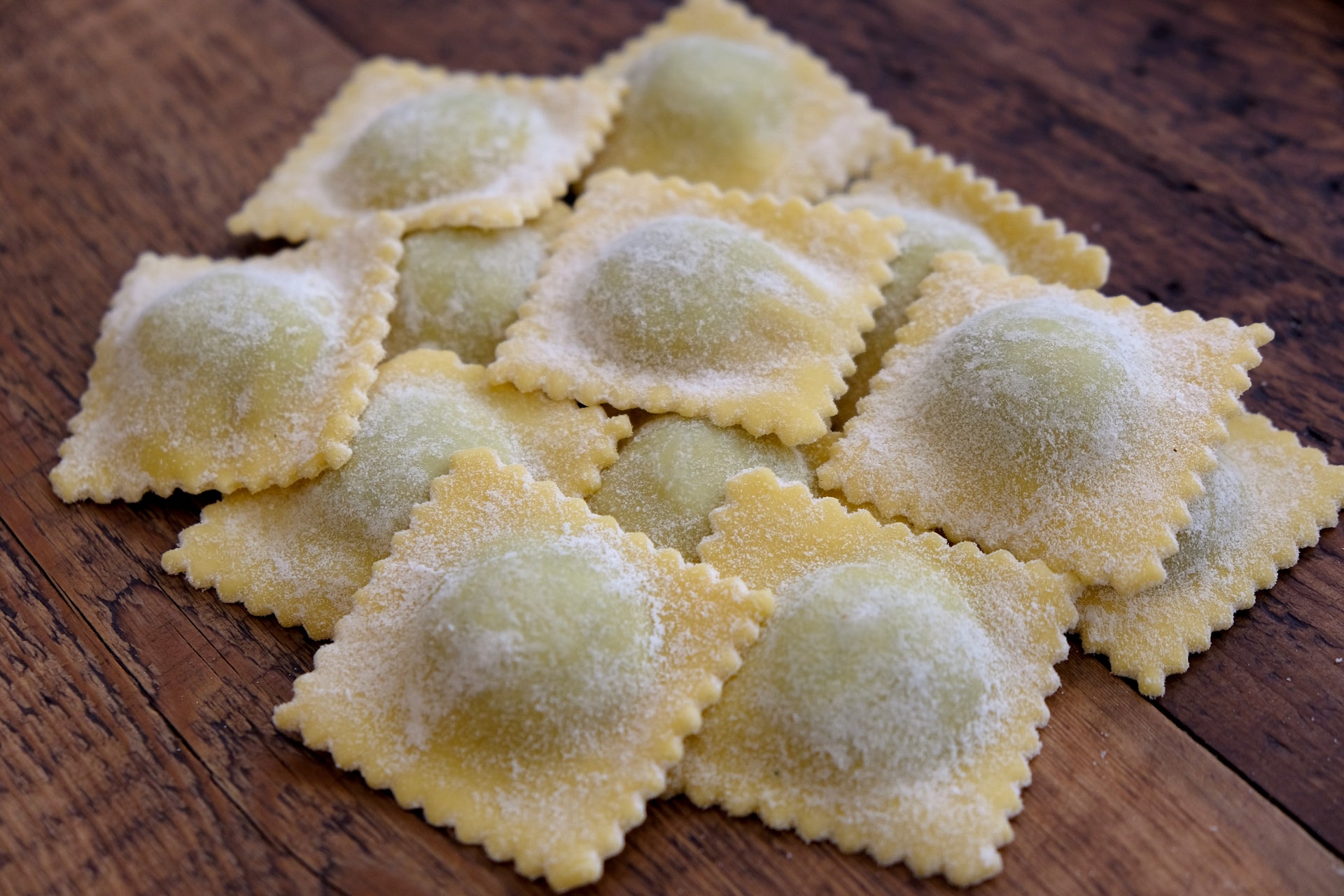 ravioli with ricotta and spinach fillings