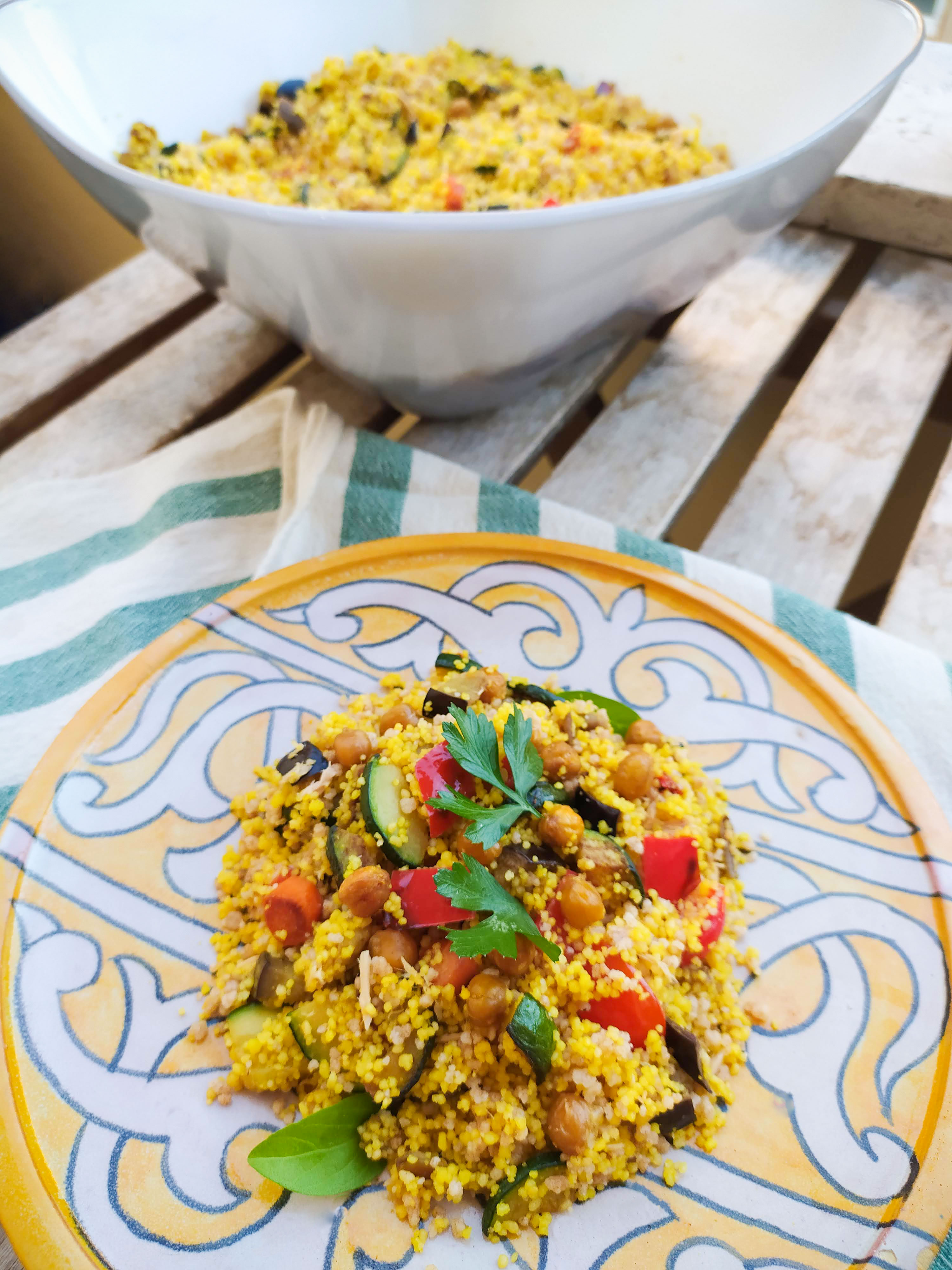 vegetable salad coucous
