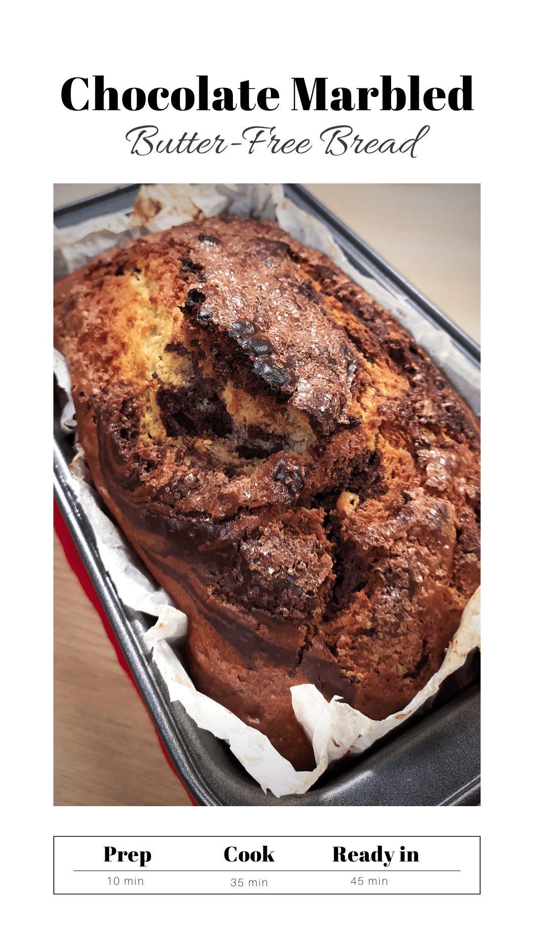 chocolate marbled bread pin