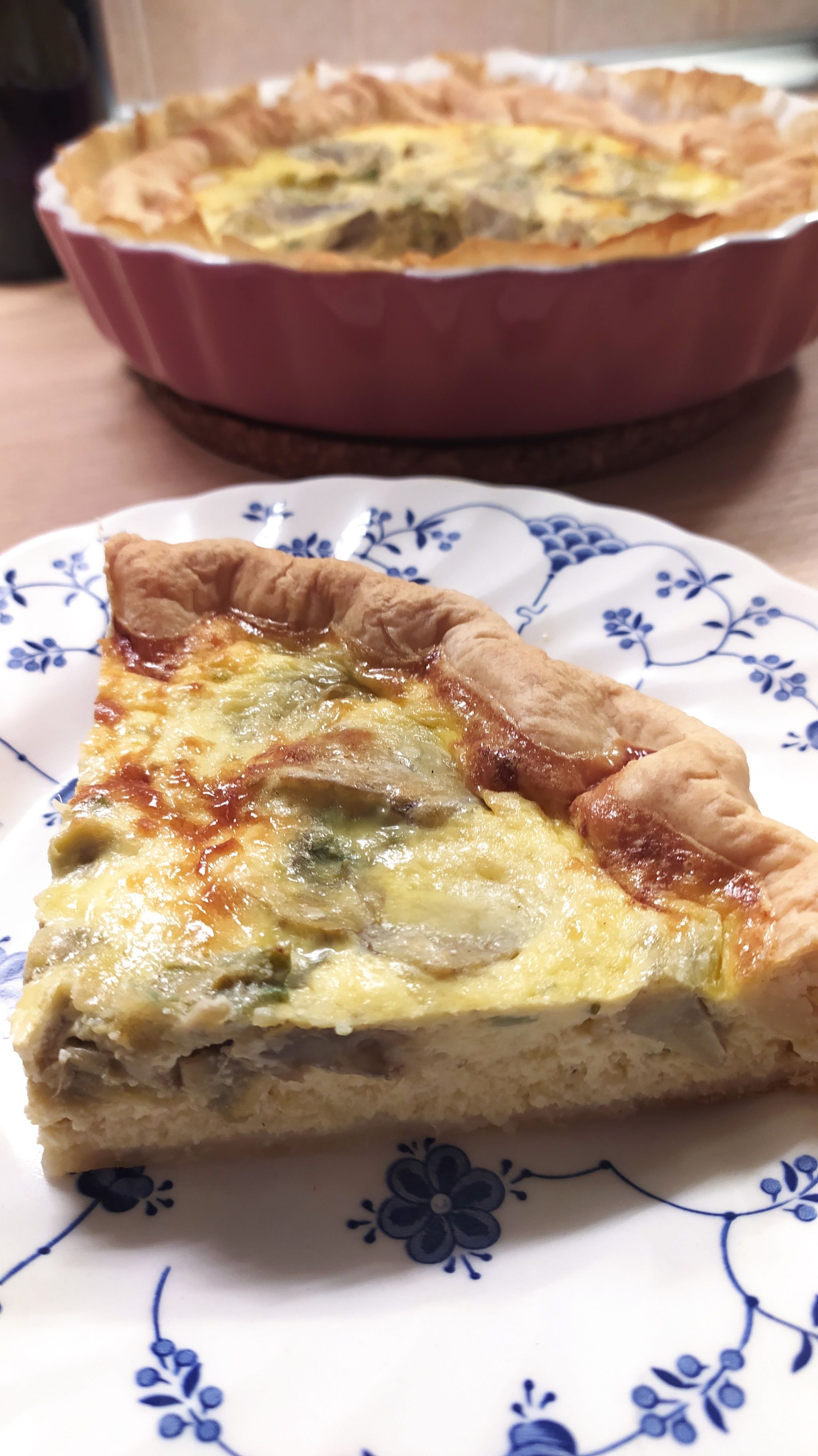 slice artichokes savory pie
