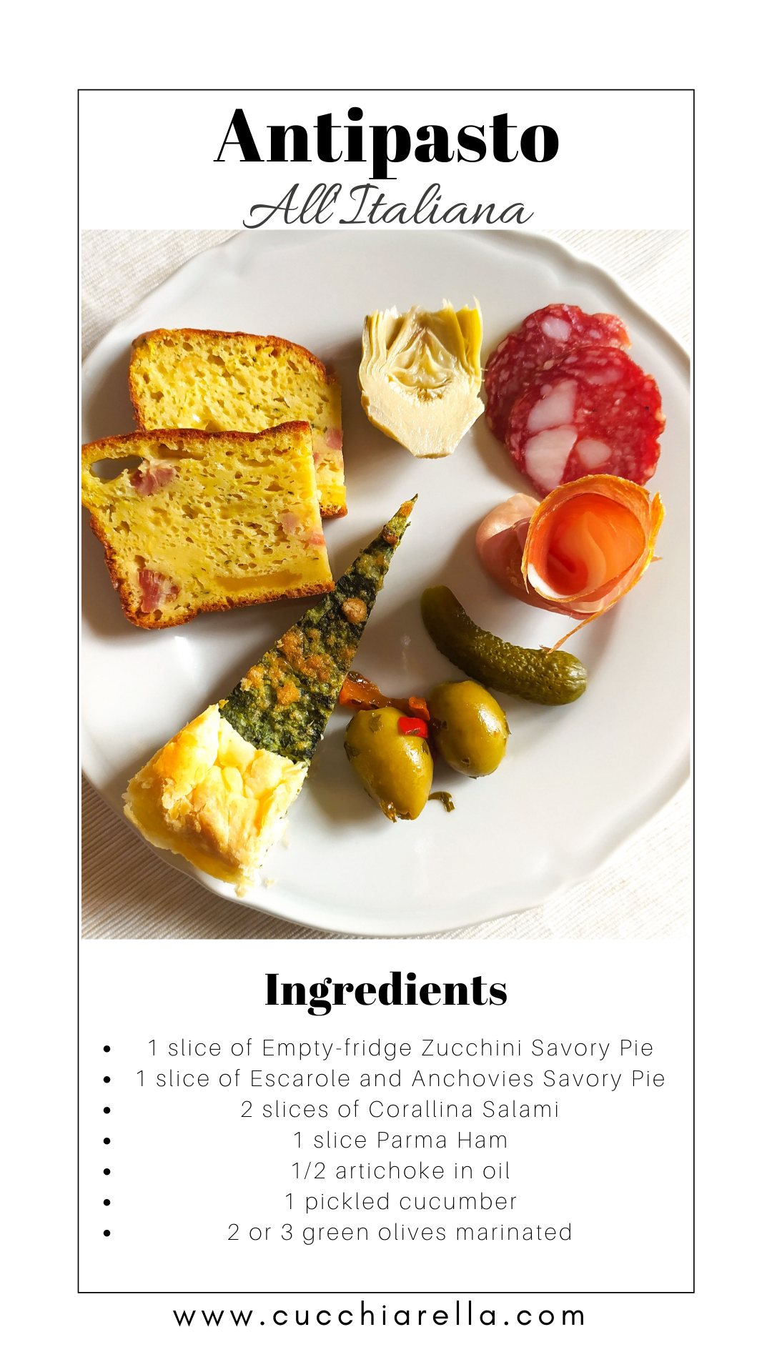 antipasto all'italiana empty-fridge savory pie