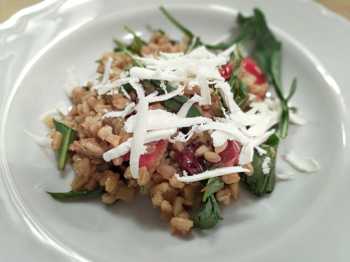 Pearled Spelt Salad alla norma