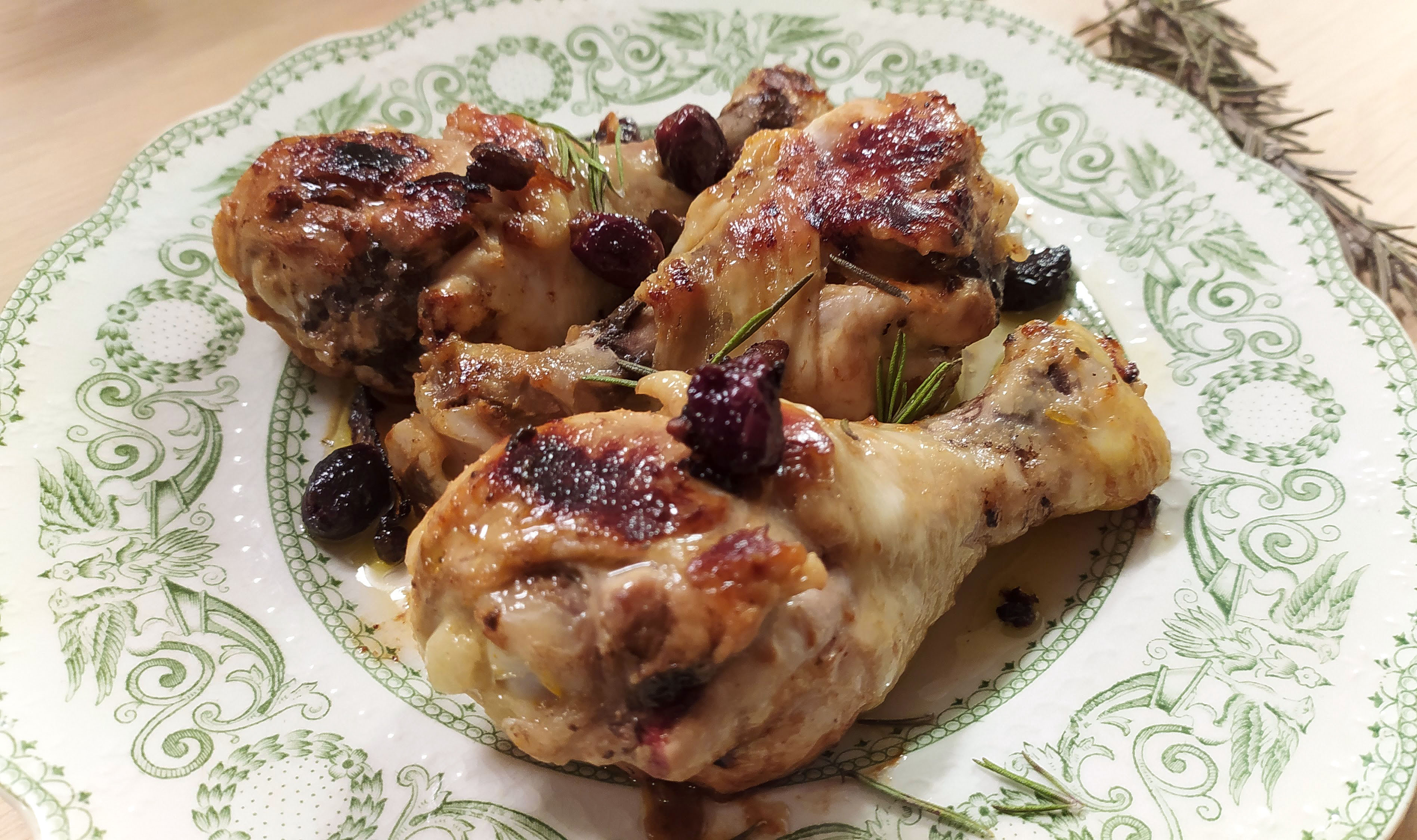 stir-fried marinated chicken legs