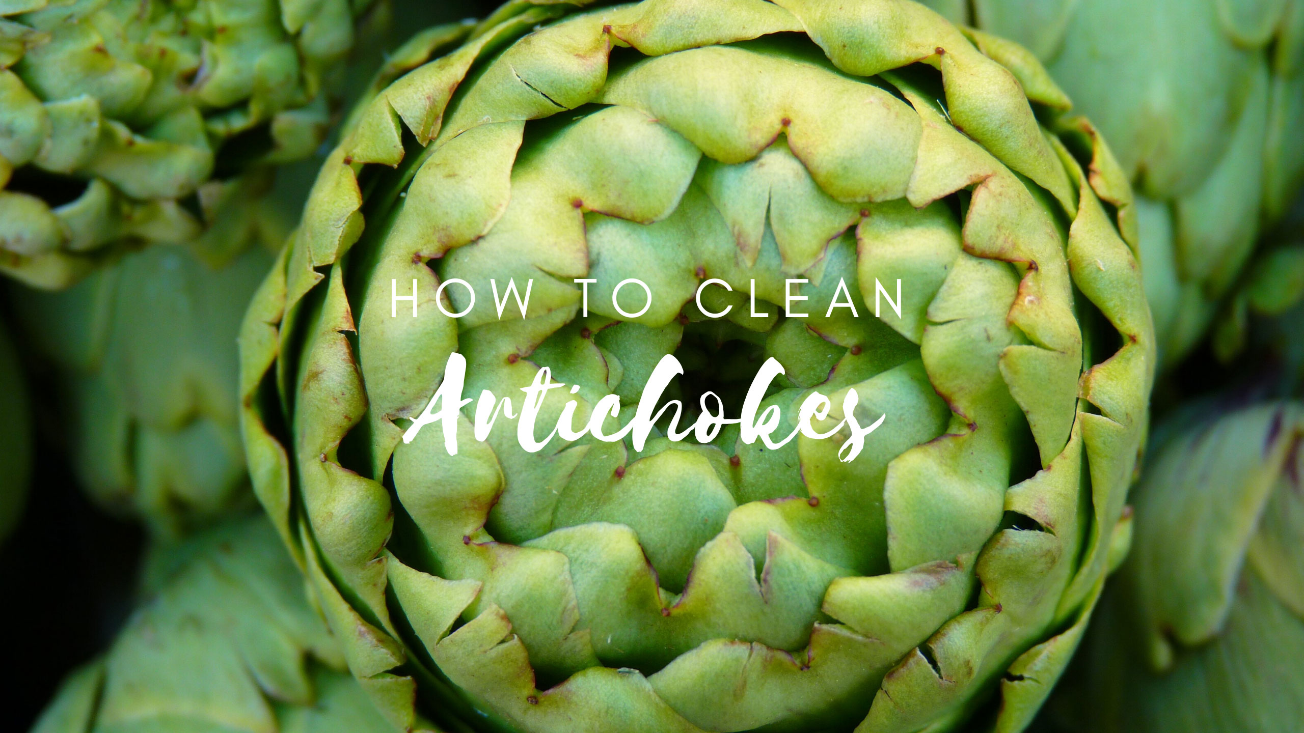 how to clean artichokes